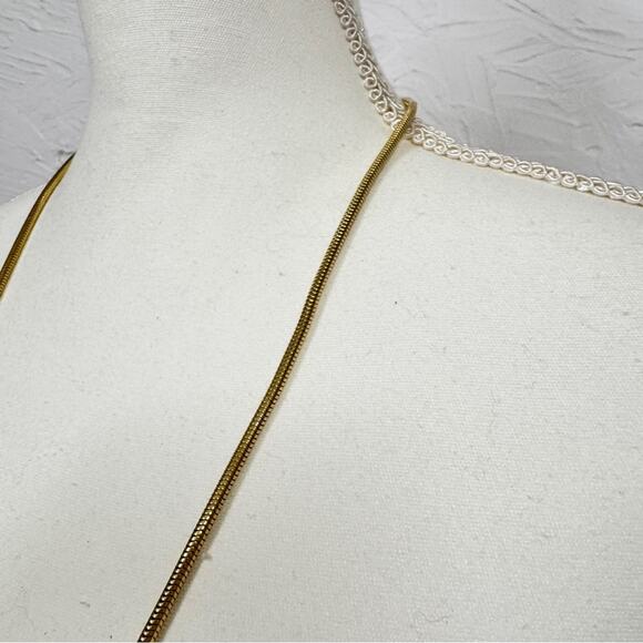 Vintage Sarah Coventry Gold Tone Extra Long Chain Necklace Womens Costume - Picture 3 of 7